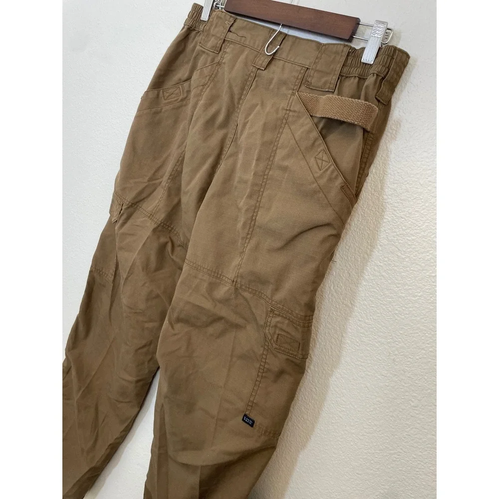5.11 Tactical Series Cargo Pants Mens 32x34 Brown Ripstop Utility Excellent‎